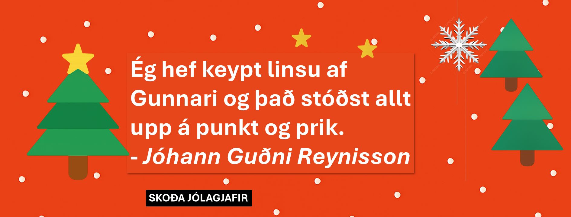 Umsögn viðskiptavinar – jólagjafir hjá Myndavélamarkaðnum