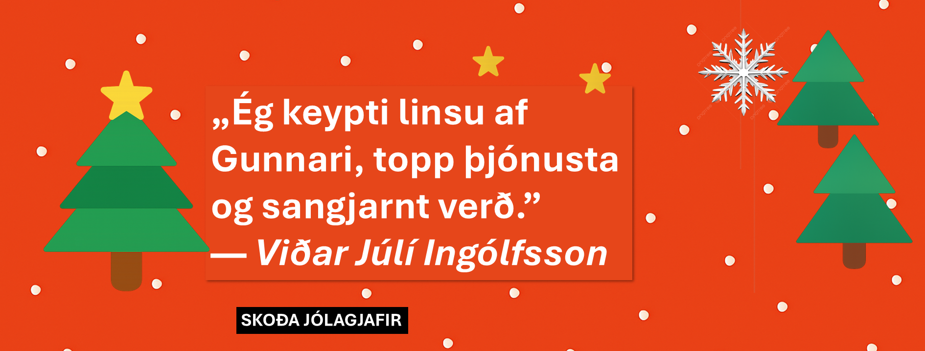 Umsögn viðskiptavinar – jólagjafir hjá Myndavélamarkaðnum