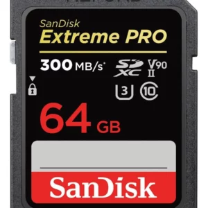 SanDisk Extreme Pro 64GB SDXC – UHS-II V90 (300 MB/s)