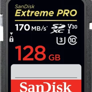SanDisk Extreme PRO 128GB SDXC minniskort – UHS-I V30 (170MB/s)