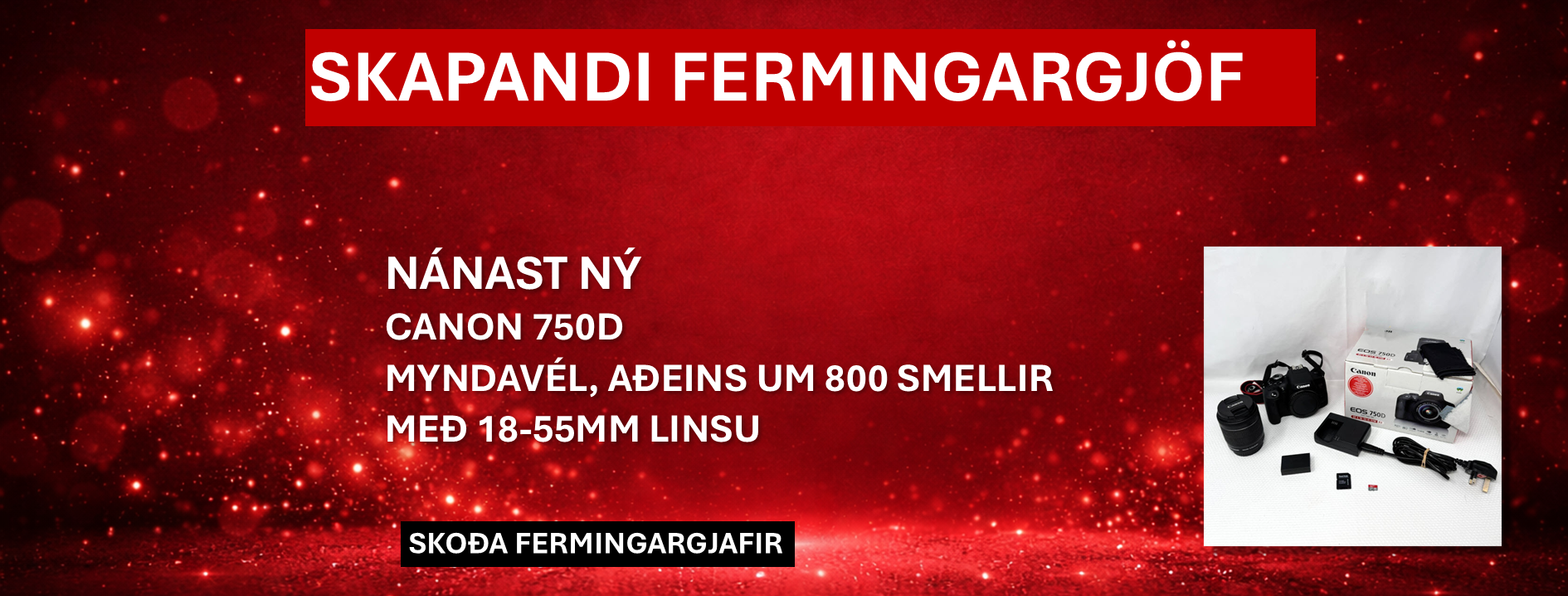 Canon 250D – fermingargjafir