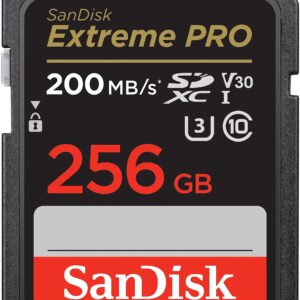 SanDisk Extreme PRO 256GB SDXC minniskort – UHS-I V30 (200MB/s)