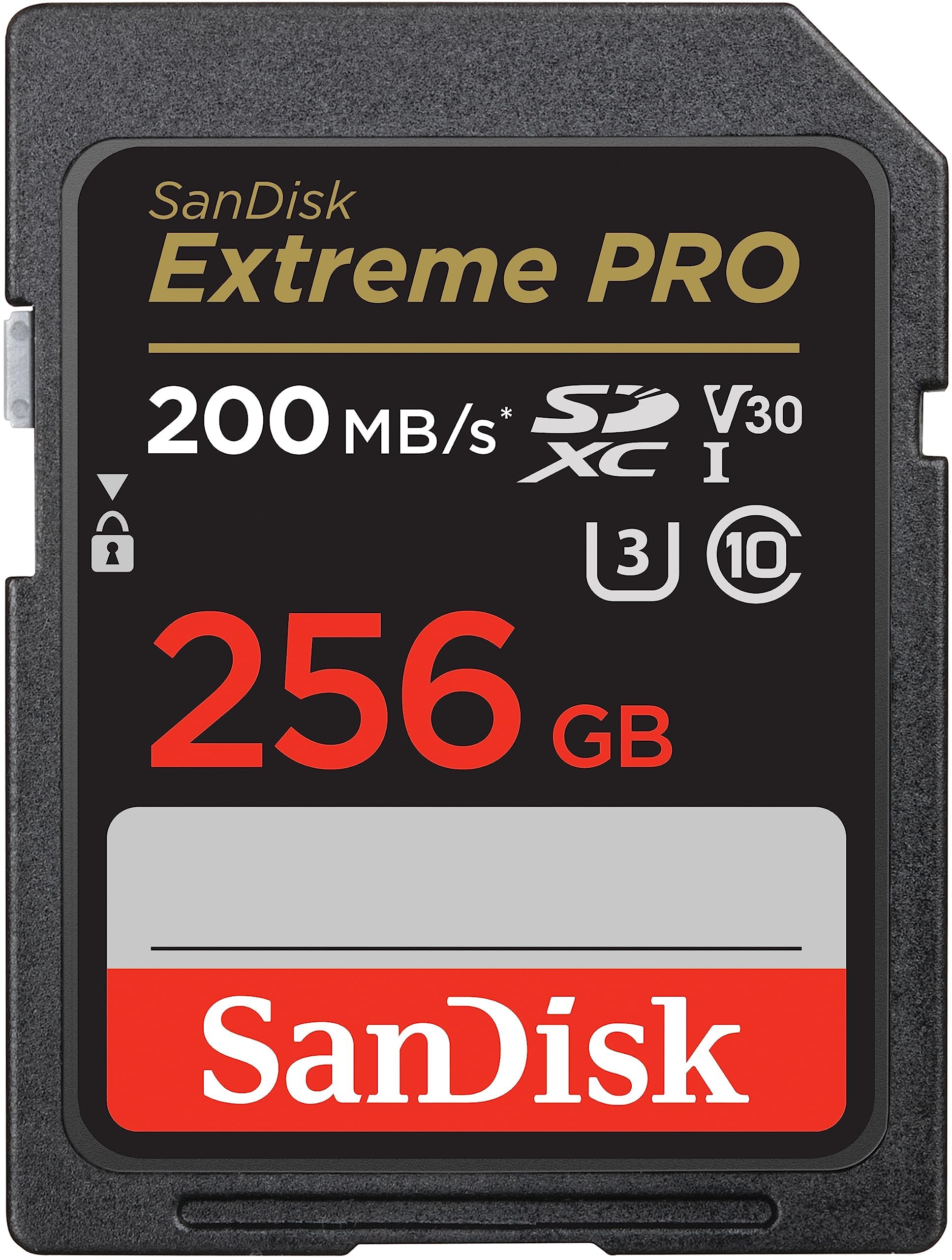 SanDisk Extreme PRO 256GB SDXC minniskort – UHS-I V30 (200MB/s)